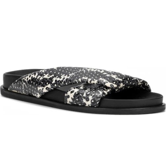 Aquatalia Macie Snake Embossed Sandal
